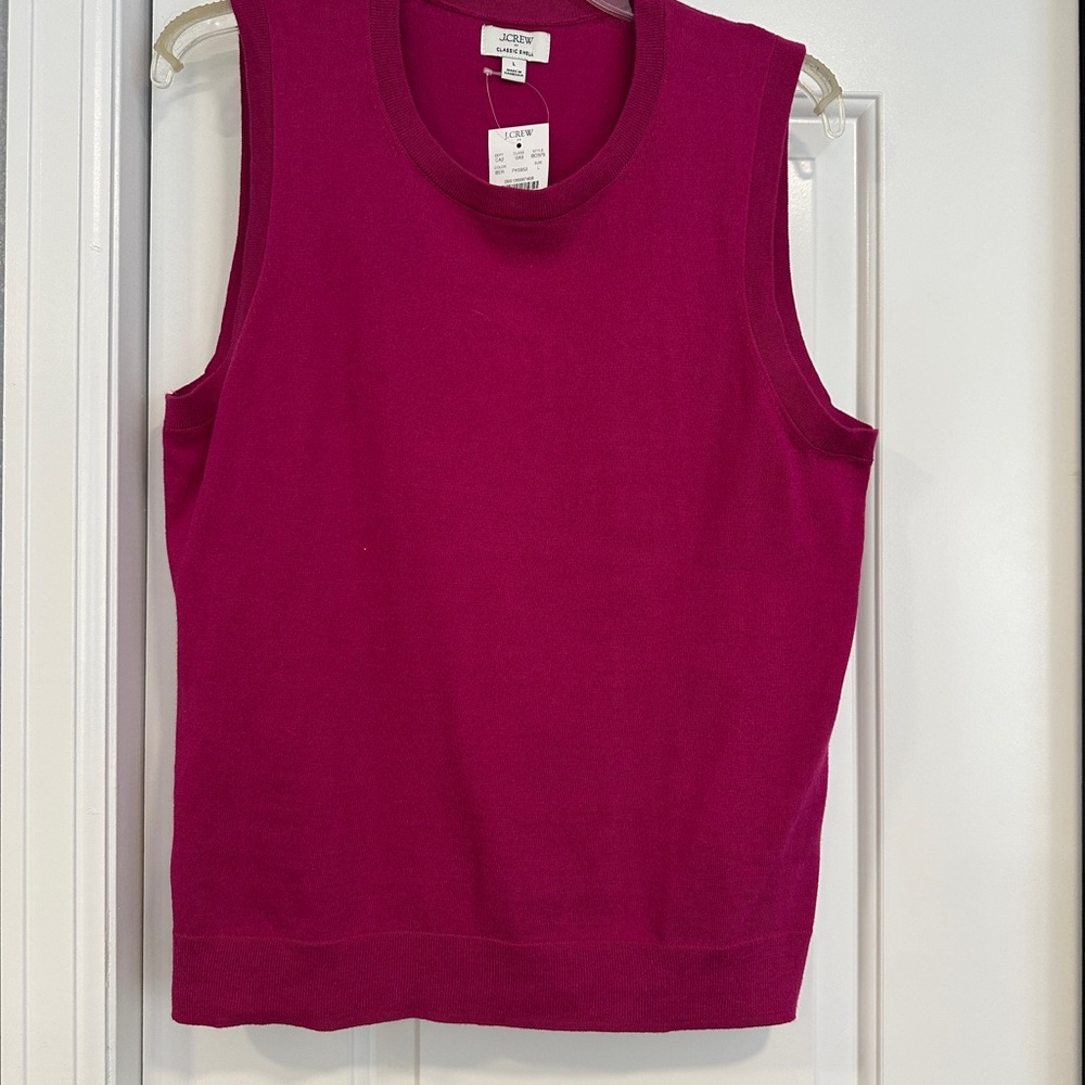 J. Crew NWT Women's Fuchsia Tank Top